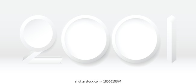 Abstract technology background circle geometry decoration, science and technology digital line white background
