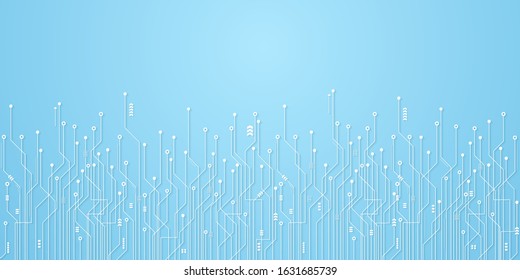 Abstract Technology Background, circuit board pattern with copy space