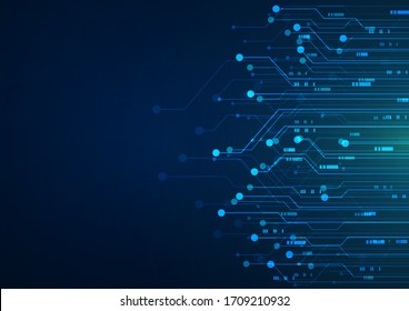 Abstract Technology Background. Circuit Board