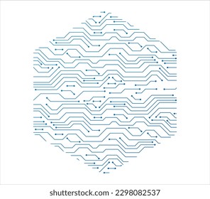Abstrakter Technologie-Hintergrund , Leiterplattenmuster. futuristische abstrakte Elemente Design. 