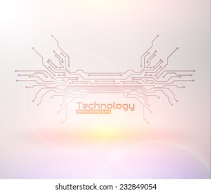 Abstract technology background. Circuit board Vector eps10.