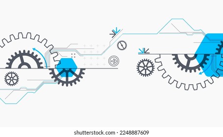 Resumen de los antecedentes tecnológicos. Tema de ARTE de ruedas de coñac. Ilustración del vector