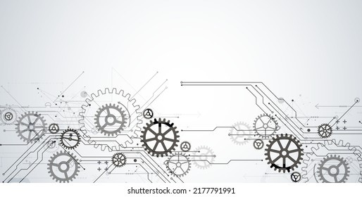 Resumen de los antecedentes tecnológicos. Tema de las ruedas de coñac. Ilustración del vector