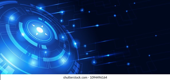 Abstract technology background communication concept innovation background vector illustration - Shutterstock ID 1094496164