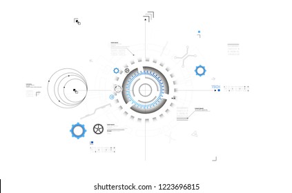Abstract technology background. Communication concept, futuristic digital innovation background. Vector illustration