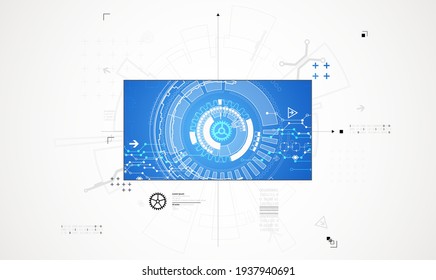 Resumen de los antecedentes tecnológicos. Concepto de comunicación, fondo futurista de innovación digital. Ilustración del vector