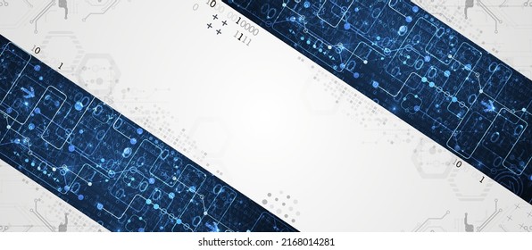 Abstract technology background. Communication concept, futuristic digital innovation background. Vector illustration