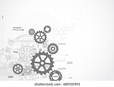 Abstract Technology Background. Communication and engineering concept. Vector illustration