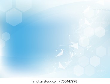 Abstract Technology Background. Communication and engineering concept. Vector illustration
