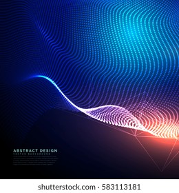 abstract technology background composed of dots mesh