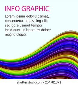 Abstract Technology background for computer graphic website internet. text box. Brochure. card. colorful wave. curve