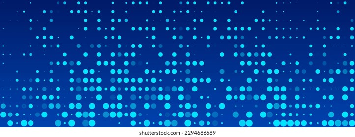 Abstract technology background. Computer matrix. Futuristic cyber background of points. 3d vector illustration.