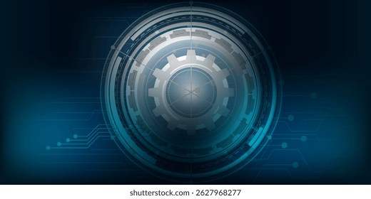 Concepto de fondo de tecnología Abstractas, Ilustración vectorial de energía moderna