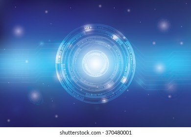 Abstract technology background conceptual image of digital. Blue background.