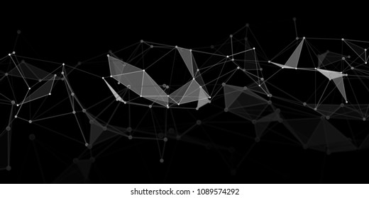 Abstract technology background with connecting dots and lines. Network concept. Data technology.