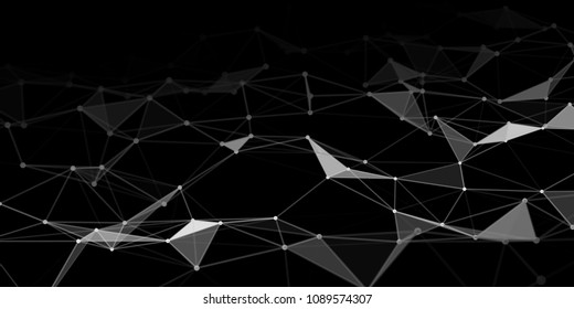 Abstract technology background with connecting dots and lines. Network concept. Data technology.