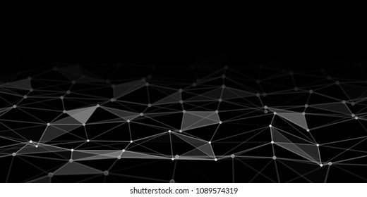 Abstract technology background with connecting dots and lines. Network concept. Data technology.