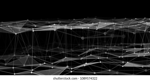 Abstract technology background with connecting dots and lines. Network concept. Data technology.