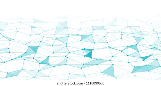 Abstract technology background with connecting dots and lines. Network concept. Data technology.