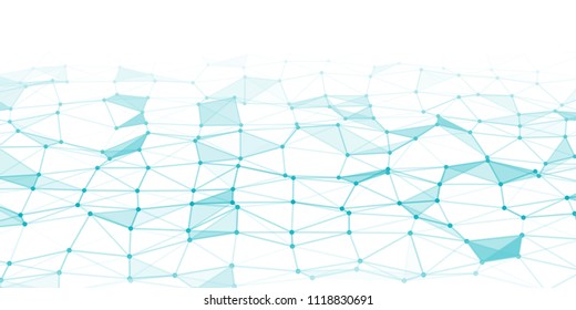 Abstract technology background with connecting dots and lines. Network concept. Data technology.
