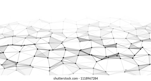 Abstract technology background with connecting dots and lines. Network concept. Data technology.