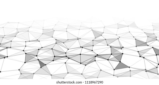 Abstract technology background with connecting dots and lines. Network concept. Data technology.