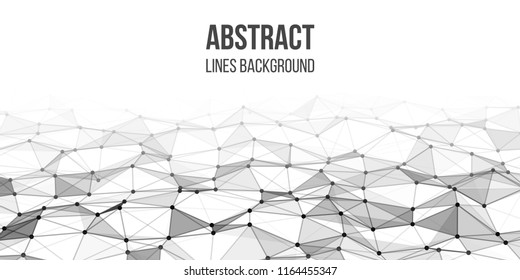 Abstract technology background with connecting dots and lines. Network concept. Data technology.