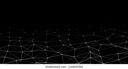 Abstract technology background with connecting dots and lines. Network concept. Data technology.