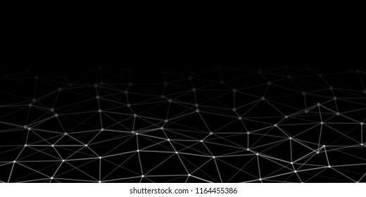 Abstract technology background with connecting dots and lines. Network concept. Data technology.