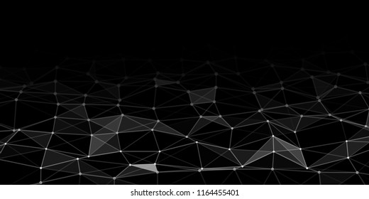 Abstract technology background with connecting dots and lines. Network concept. Data technology.