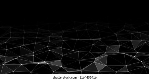 Abstract technology background with connecting dots and lines. Network concept. Data technology.