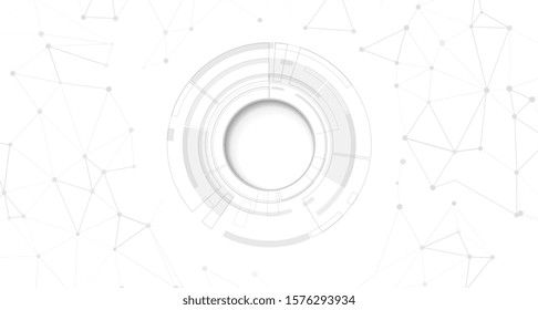Abstract technology background. Background with connecting dots and lines. Digital innovation concept for your design.