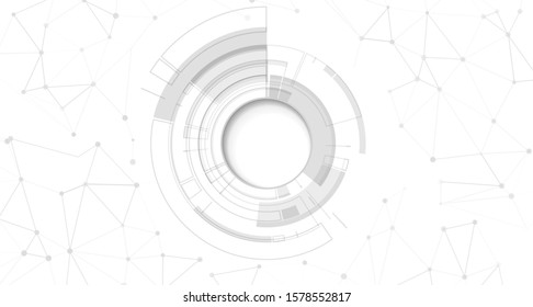 Abstract technology background. Background with connecting dots and lines. Digital innovation concept for your design.