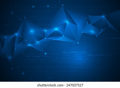 Abstract Technology background with cyberspace