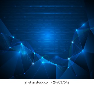 Abstract Technology background with cyberspace