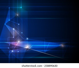 Abstract Technology background with cyberspace