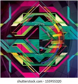  Abstract technology background for design