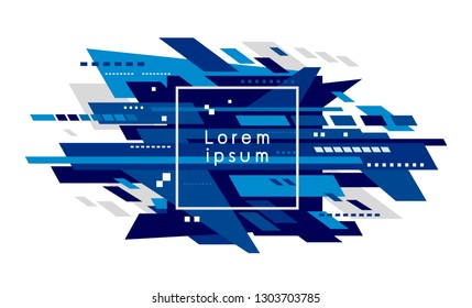 Abstract technology background design on white background vector illustration