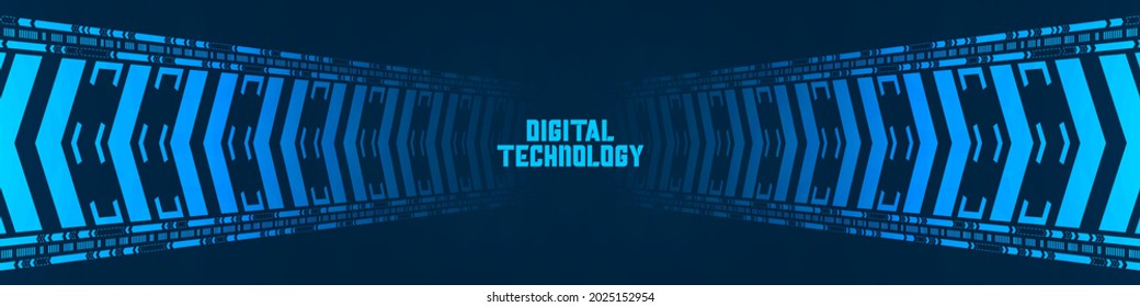 Abstract Technology Background, digital arrow movement, blank space