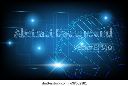 Abstract technology background digital communication concept vector design