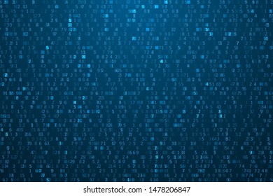 Abstract technology background. Digital computer code. Data transfer concepts in internet. Graphic concept for your design.