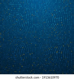 Abstract technology background. Digital computer code. Data transfer concepts in internet. Graphic concept for your design.