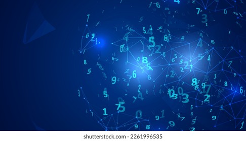 Abstract technology background. Digital computer code. Data transfer concepts in internet. Graphic concept for your design.