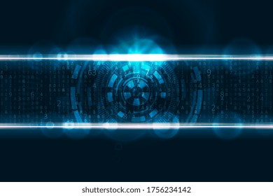 Abstrakte Technologie, Hintergrund. Digitales Innovationskonzept für Ihr Design.