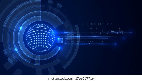 Abstrakte Technologie, Hintergrund. Digitales Innovationskonzept für Ihr Design.