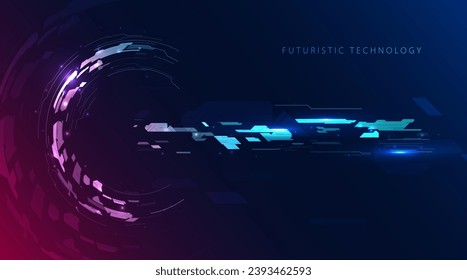 Abstrakte Technologie, Hintergrund. Digitales Innovationskonzept für Ihr Design.
