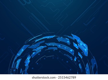 Fondo de tecnología Abstractas. Concepto de innovación digital para su diseño.