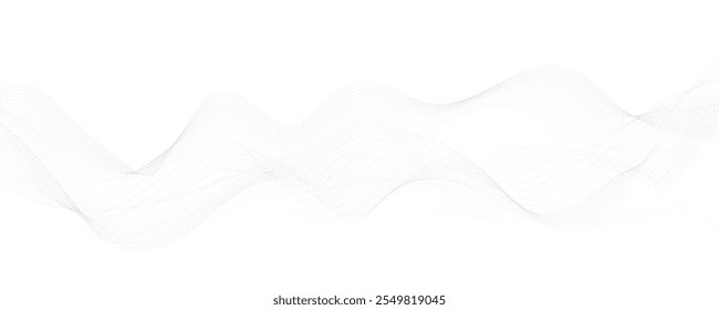 abstract technology background with dots wave.
