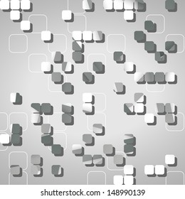 Abstract technology background, dynamic illustration.