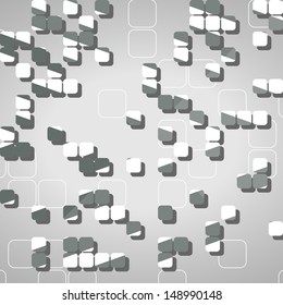 Abstract technology background, dynamic illustration.